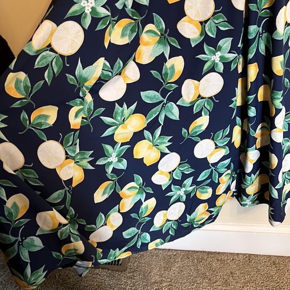 Eshakti Lemons Maxi Dress Sz 4 - Picture 3 of 8